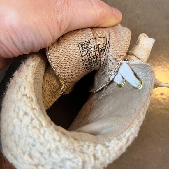 Michael Kors signature Tahoe brown wedge boots toddler girls 13 shoes outdoor - Picture 7 of 8